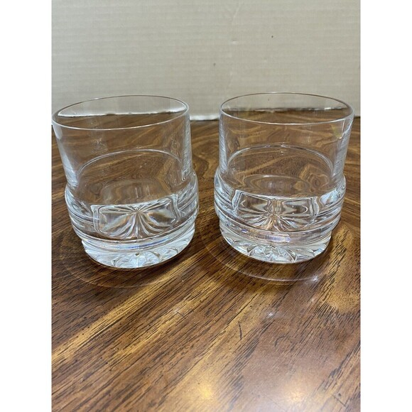 Atlantis Other - Atlantis Cut Crystal Double Old Fashioned Wiskey Glasses Lot Of 2